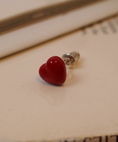e.m.（イーエム）の「◆PLAYFUL◆レッドハートピアス/バレエコア/SILVER/レディース/メンズ（ピアス（両耳用）・レディース・シルバー・FREE）」の7枚目の写真