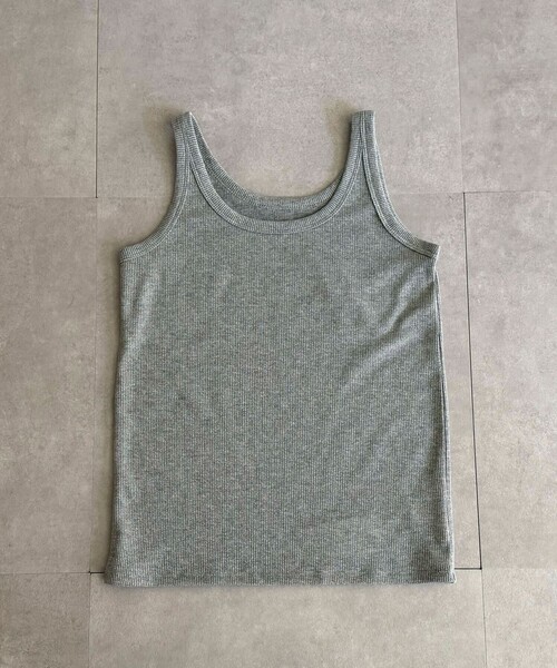 fredy emue（フレディエミュ）の「ラメリブタンクトップ（タンクトップ・レディース・オフホワイト/ライトグレー・38）」の14枚目の写真