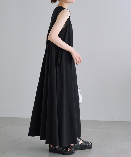 PUAL CE CIN（ピュアルセシン）の「シルケット風カットソーワンピース（ワンピース・レディース・ブラウン/ベージュ/ブラック・FREE）」の14枚目の写真