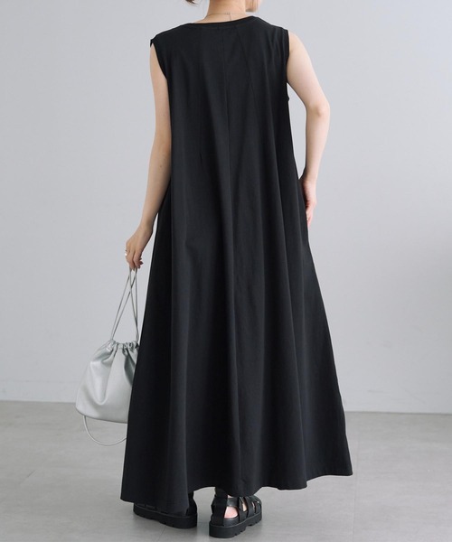 PUAL CE CIN（ピュアルセシン）の「シルケット風カットソーワンピース（ワンピース・レディース・ブラウン/ベージュ/ブラック・FREE）」の15枚目の写真