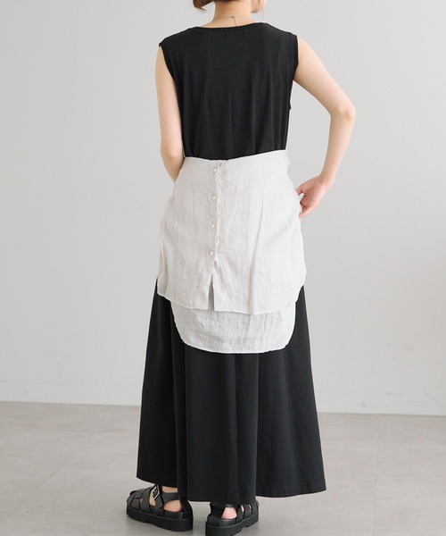 PUAL CE CIN（ピュアルセシン）の「シルケット風カットソーワンピース（ワンピース・レディース・ブラウン/ベージュ/ブラック・FREE）」の17枚目の写真