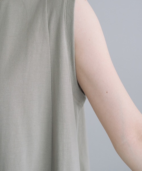 PUAL CE CIN（ピュアルセシン）の「シルケット風カットソーワンピース（ワンピース・レディース・ブラウン/ベージュ/ブラック・FREE）」の22枚目の写真