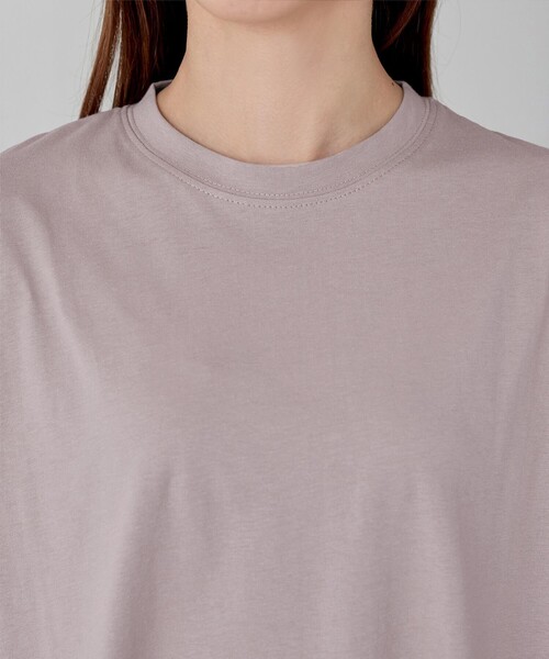 Tiaclasse(ティアクラッセ)の「【接触冷感】 フレンチスリーブフレアカットソー(Tシャツ/カットソー・レディース・チャコールグレー/ブラック/オフホワイト/ピンク/ブルー/ピンク系・FREE)」の15枚目の写真