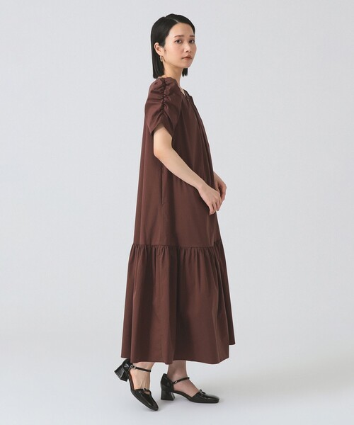 ray beams パフスリーブ　半袖ワンピース Ray BEAMS（レイビームス）の「Ray BEAMS / パフスリーブ