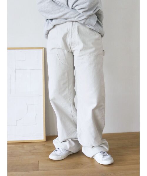 Ungrid（アングリッド）の「ダブルニールーズワークパンツ（その他パンツ・レディース・オフホワイト/ベージュ・MEDIUM/LARGE/SMALL）」の2枚目の写真