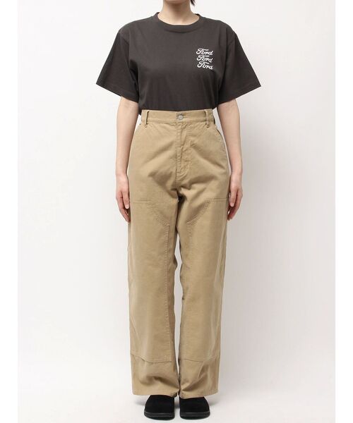 Ungrid（アングリッド）の「ダブルニールーズワークパンツ（その他パンツ・レディース・オフホワイト/ベージュ・MEDIUM/LARGE/SMALL）」の4枚目の写真