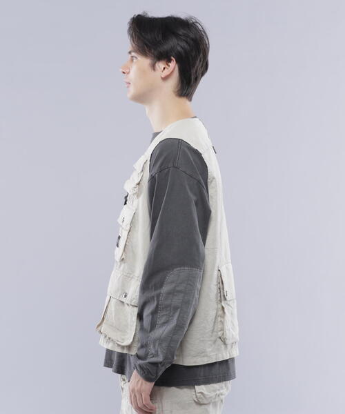 MANASTASH（マナスタッシュ）の「MANASTASH/マナスタッシュ　HEMP POP VEST/ヘンプポップベスト（ベスト・メンズ・ネイビー/その他3/その他10・L/M/S/XL）」の12枚目の写真