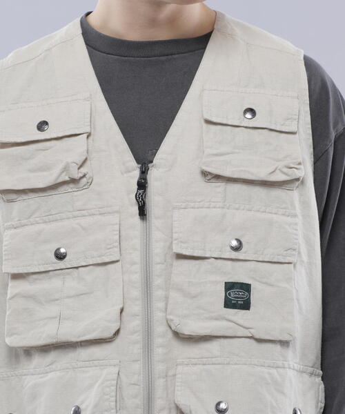 MANASTASH（マナスタッシュ）の「MANASTASH/マナスタッシュ　HEMP POP VEST/ヘンプポップベスト（ベスト・メンズ・ネイビー/その他3/その他10・L/M/S/XL）」の10枚目の写真