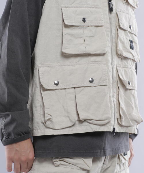 MANASTASH（マナスタッシュ）の「MANASTASH/マナスタッシュ　HEMP POP VEST/ヘンプポップベスト（ベスト・メンズ・ネイビー/その他3/その他10・L/M/S/XL）」の8枚目の写真