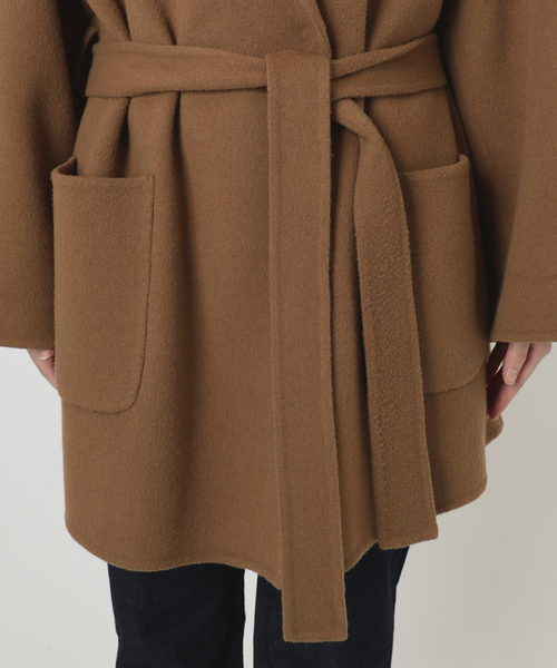 スローブイエナ⭐︎SUPER140ダブルフェイスベルテッドコート SUPER140 ダブルフェイスベルテッドコート（その他アウター