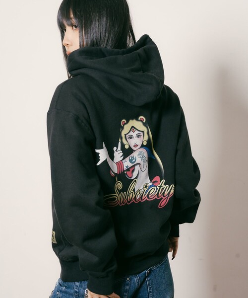 Subciety(サブサエティ)の「Moon light hoodie【WOMEN】(ベスト・レディース・ネイビー/ブラック/グレー・FREE)」の19枚目の写真