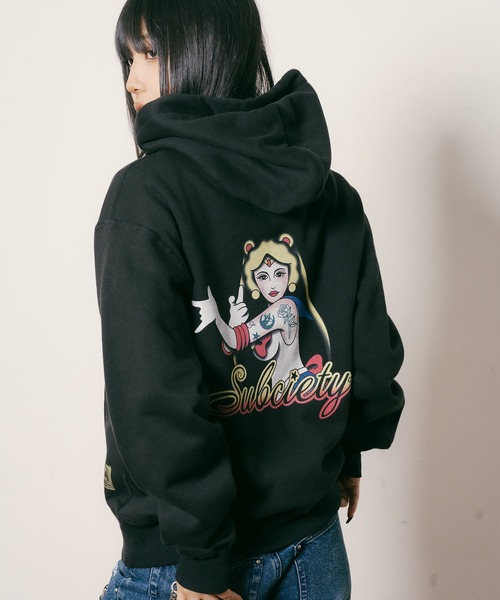 Subciety(サブサエティ)の「Moon light hoodie【WOMEN】(ベスト・レディース・ネイビー/ブラック/グレー・FREE)」の15枚目の写真