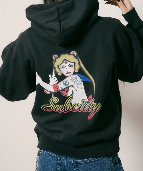 Subciety(サブサエティ)の「Moon light hoodie【WOMEN】(ベスト・レディース・ネイビー/ブラック/グレー・FREE)」の16枚目の写真