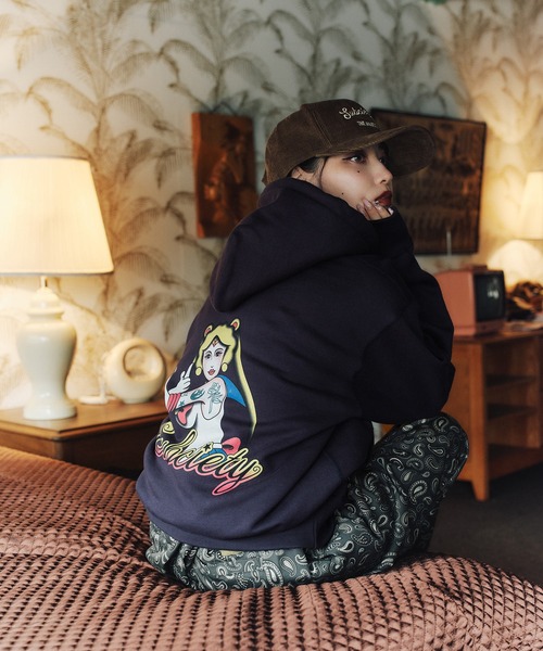 Subciety(サブサエティ)の「Moon light hoodie【WOMEN】(ベスト・レディース・ネイビー/ブラック/グレー・FREE)」の10枚目の写真