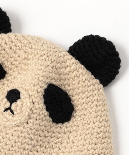 BEAMS mini（ビームスミニ）の「アニマル ニット ワッチキャップ 2025FW（ニットキャップ/ビーニー・キッズ・ピンク/ブラウン/イエロー系その他4/ホワイト系その他7・ONE SIZE）」の10枚目の写真