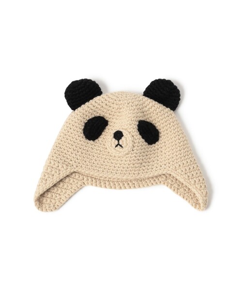 BEAMS mini（ビームスミニ）の「アニマル ニット ワッチキャップ 2025FW（ニットキャップ/ビーニー・キッズ・ピンク/ブラウン/イエロー系その他4/ホワイト系その他7・ONE SIZE）」の11枚目の写真