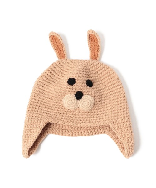 BEAMS mini（ビームスミニ）の「アニマル ニット ワッチキャップ 2025FW（ニットキャップ/ビーニー・キッズ・ピンク/ブラウン/イエロー系その他4/ホワイト系その他7・ONE SIZE）」の13枚目の写真