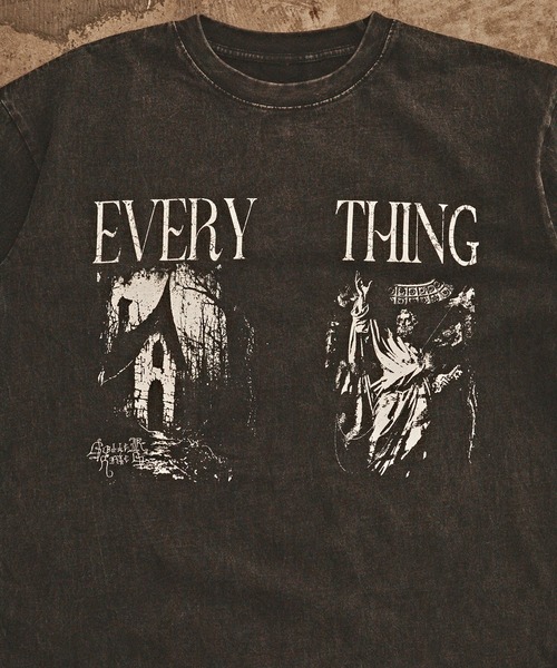 TAKA ORIGINAL ゆったり Tシャツ ヴィンテージウォッシュ レトロ ワンフォークロージング 1111clothing バンドT メンズ