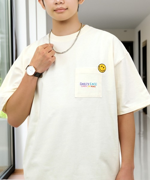 爽やかな抜け感◎【HERMES】Ombre ポケットTシャツ 2023年春夏 HERMES エルメス 半袖Tシャツ レディース Hロゴ