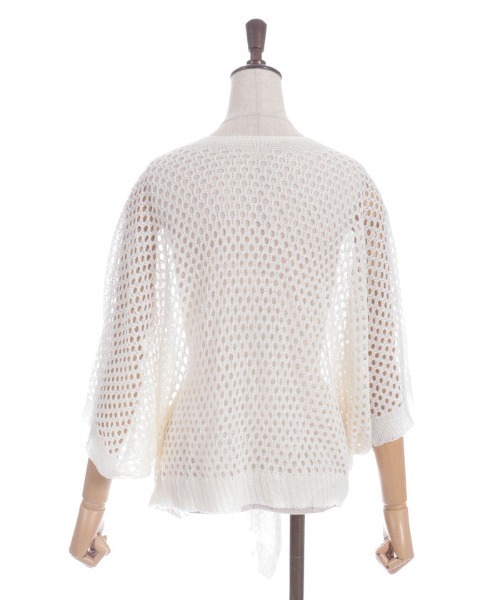 axes femme(アクシーズファム)の「ドルマンニットカーデ(カーディガン/ボレロ・レディース・ブラック/キナリ/モカ・FREE)」の9枚目の写真