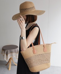 【SET商品】かごバッグ＆帽子セット/軽量