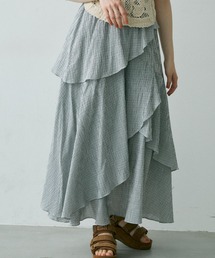 Crisp | チェックフリルティアードスカート(スカート)