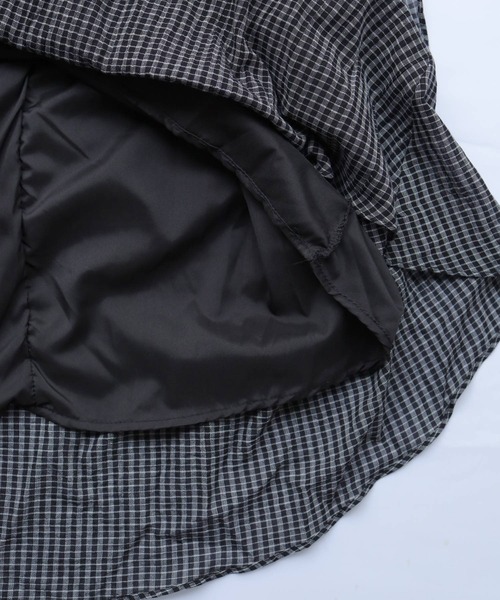 Crisp（クリスプ）の「チェックフリルティアードスカート（スカート・レディース・ブラック/ホワイト・FREE）」の19枚目の写真