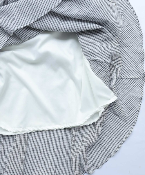 Crisp（クリスプ）の「チェックフリルティアードスカート（スカート・レディース・ブラック/ホワイト・FREE）」の20枚目の写真