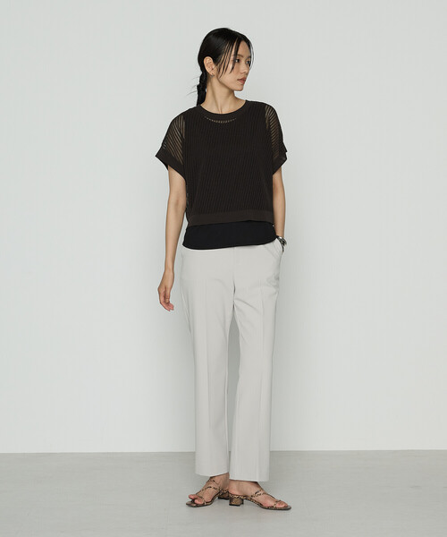 COMME CA（コムサ）の「ボディシェルオックス パンツ（その他パンツ・レディース・ブラック/ベージュ・9号/11号/7号）」の4枚目の写真