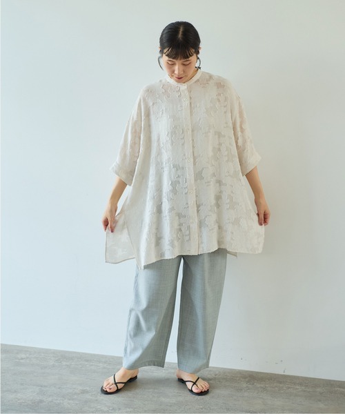 bonjourdiary   チュニック　ブラウス コットンボイルチュニックブラウス | GIANNI LO GIUDICE(Women