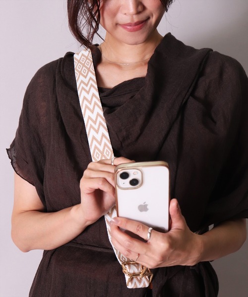 BAYBLO（ベイブロ）の「(SB)着せ替え ジャガード ショルダーストラップ（ショルダーバッグ・レディース・ホワイト系1/ブラック系1/ブラック系2/ブラック系3/ブラック系4/グレー系2/グレー系5/ベージュ系2/ベージュ系3・ONE SIZE）」の11枚目の写真