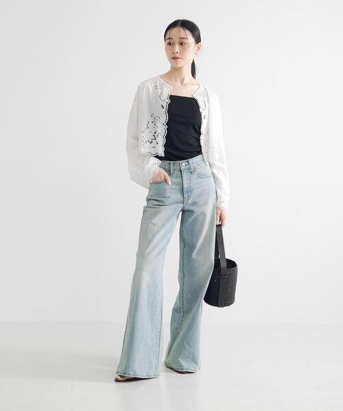Levi's(リーバイス)の「Levi’s Exclusive 728 HR WIDE LEG(デニムパンツ・レディース・ライトインディゴブルー・27/26/25/28)」の2枚目の写真
