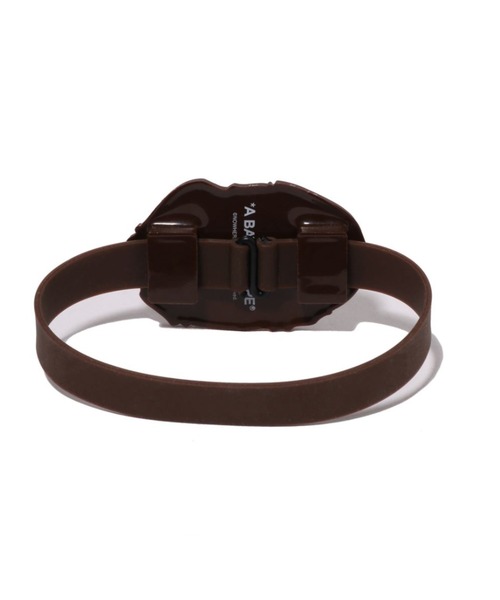 A BATHING APE（アベイシングエイプ）の「APE HEAD SMARTPHONE BAND MOBILE（スマホグッズ・メンズ・ブラウン・FREE）」の2枚目の写真
