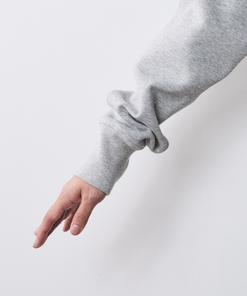 CHIC STYLE（シックスタイル）の「ボンディングフーディ＜大きいサイズ有＞シックスタイル（パーカー・レディース・杢グレー/ブラック・5L/4L/3L/LL/L/M）」の10枚目の写真