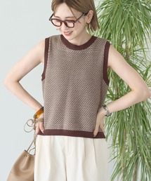 ジャガードニットベスト