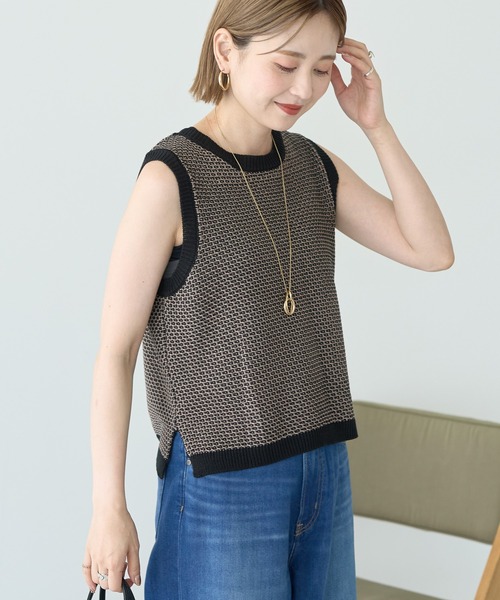 CABAN アメリカンスリーブ　ニットベスト caban（キャバン）の「コットンポリエステル アメリカンスリーブ