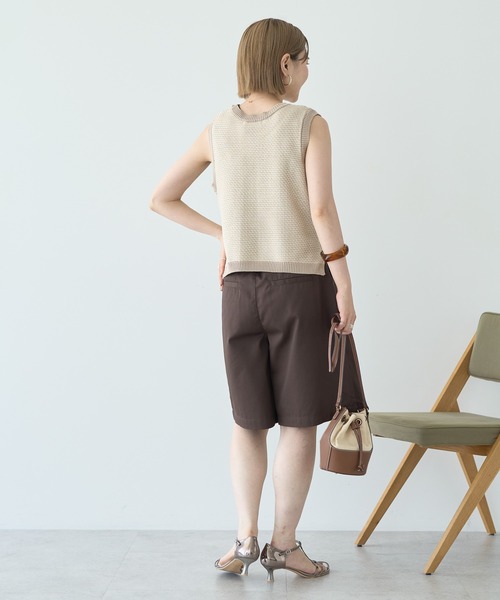 AMERICAN HOLIC（アメリカンホリック）の「ジャガードニットベスト（ベスト・レディース・ブラック/ブラウン/ベージュ・M/L）」の18枚目の写真