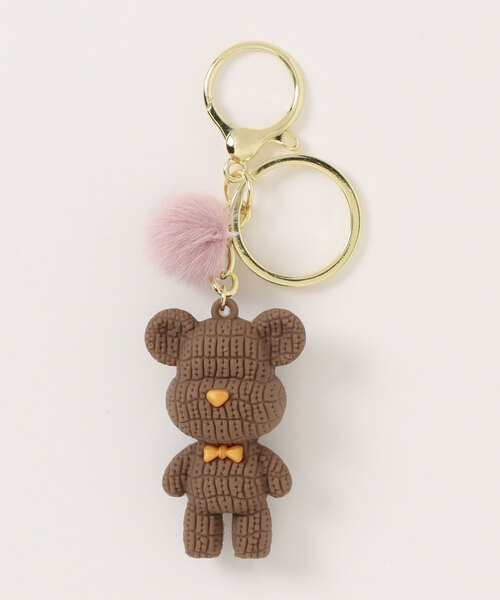 tone（トーン）の「Beauty bell/くまキーリング（キーケース/キーアクセサリー・レディース・ブラック/ブラウン/ピンク/パープル・FREE）」の3枚目の写真