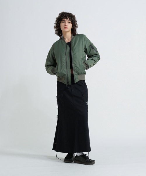AVIREX（アヴィレックス）の「MILITARY SIDE LACE UP SKIRT/ミリタリーサイドレースアップスカート（スカート・レディース・ブラック/オリーブ/ブラウン・S/M）」の14枚目の写真