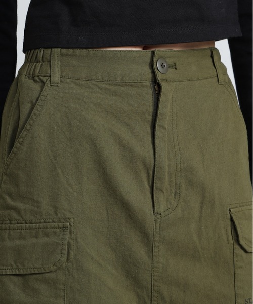 AVIREX（アヴィレックス）の「MILITARY SIDE LACE UP SKIRT/ミリタリーサイドレースアップスカート（スカート・レディース・ブラック/オリーブ/ブラウン・S/M）」の4枚目の写真