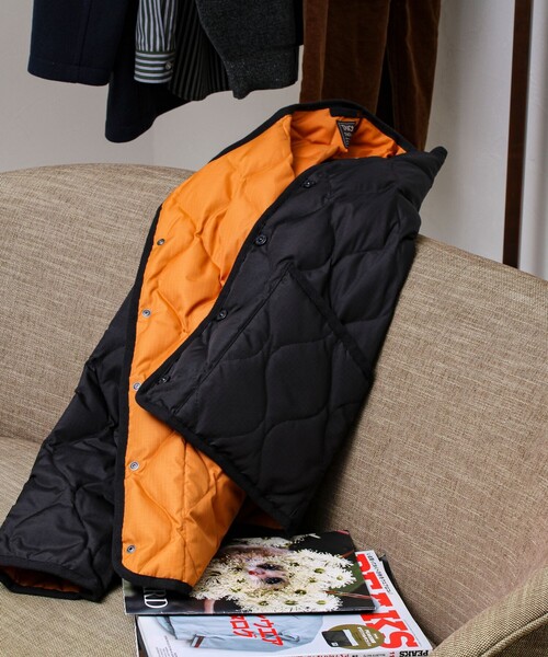 TAION（タイオン）の「【GLOSTER別注】TAION ミリタリー クルーネック ライナージャケット（ダウンジャケット/コート・メンズ・オリーブ/ブラック/モカ/ダークネイビー・M/L/XL）」の11枚目の写真