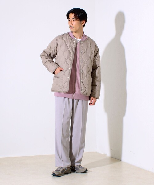 TAION（タイオン）の「【GLOSTER別注】TAION ミリタリー クルーネック ライナージャケット（ダウンジャケット/コート・メンズ・オリーブ/ブラック/モカ/ダークネイビー・M/L/XL）」の14枚目の写真