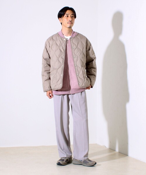 TAION（タイオン）の「【GLOSTER別注】TAION ミリタリー クルーネック ライナージャケット（ダウンジャケット/コート・メンズ・オリーブ/ブラック/モカ/ダークネイビー・M/L/XL）」の15枚目の写真