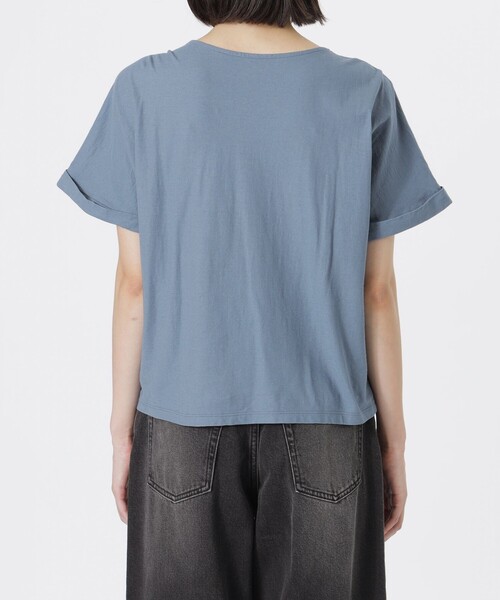 LOVELESS(ラブレス)の「フロントノットTシャツ(Tシャツ/カットソー・レディース・ブルー系その他3/ブラック/オフホワイト・36)」の17枚目の写真
