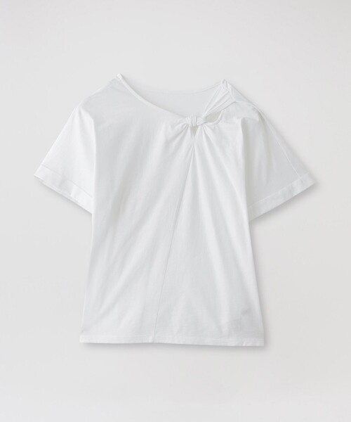 LOVELESS(ラブレス)の「フロントノットTシャツ(Tシャツ/カットソー・レディース・ブルー系その他3/ブラック/オフホワイト・36)」の5枚目の写真