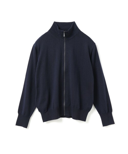 mizuiroind（ミズイロインド）の「mizuiro ind ハイネックジップカーディガン（カーディガン/ボレロ・レディース・ブラック/ネイビー/ライトグレー・FREE）」の3枚目の写真