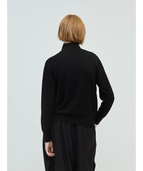 mizuiroind（ミズイロインド）の「mizuiro ind ハイネックジップカーディガン（カーディガン/ボレロ・レディース・ブラック/ネイビー/ライトグレー・FREE）」の10枚目の写真