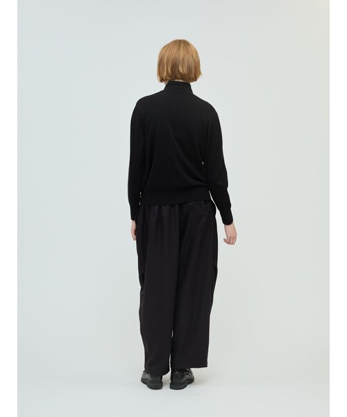 mizuiroind（ミズイロインド）の「mizuiro ind ハイネックジップカーディガン（カーディガン/ボレロ・レディース・ブラック/ネイビー/ライトグレー・FREE）」の14枚目の写真