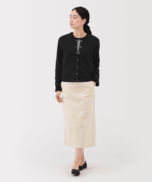 無印良品（ムジルシリョウヒン）の「婦人　裏毛スウェットカーディガン（カーディガン/ボレロ・レディース・ライトブルー/ブラック/チャコールグレー/オフホワイト・L/M/S/XL）」の20枚目の写真