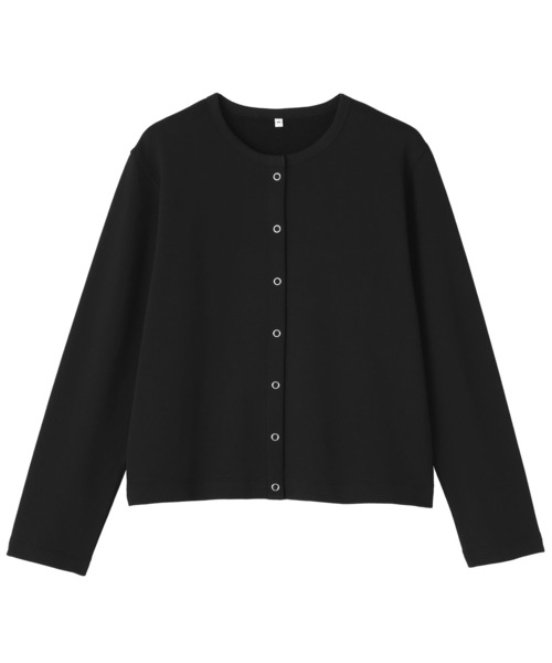 無印良品（ムジルシリョウヒン）の「婦人　裏毛スウェットカーディガン（カーディガン/ボレロ・レディース・ライトブルー/ブラック/チャコールグレー/オフホワイト・L/M/S/XL）」の8枚目の写真